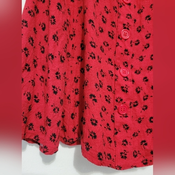 Reformation Milla Dress in Red and Black Size 0 - Picture 7 of 15